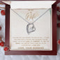 To My Wife - My Love, My Comfort, My Joy - Forever Love Heart Pendant Necklace - Mallard Moon Gift Shop