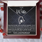 Gift for Wife - Bottom of my Heart - Forever Love Heart Pendant Necklace