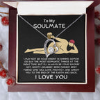 To My Soulmate Smoking Hot Lover Forever Love Heart Pendant Necklace