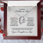 To the Best Mother-in-law from Daughter-in-law Forever Love Heart Pendant Necklace