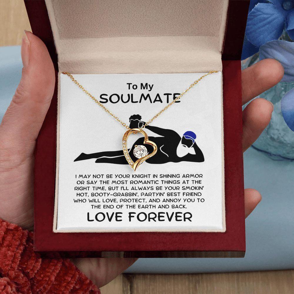 To My Soulmate - Smokin' Hot Valentine - Forever Love Pendant Necklace