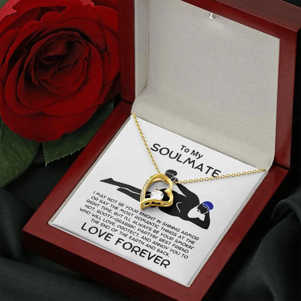 To My Soulmate - Smokin' Hot Valentine - Forever Love Pendant Necklace