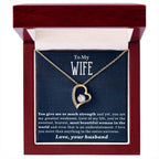 Gift for Wife - Love of my Life - Forever Love Heart Pendant Necklace