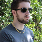 Graduation Gift for Son Cuban Link Chain Necklace – Inspirational Present from Mom and Dad – Polished Stainless Steel or 14K Gold – Luxury Gift Box – Men’s Sentimental Keepsake Jewelry