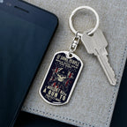 Graphic Patriotic Keychain - Protect the Kids
