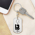 Quilter's Delight: Unique Personalized Dog Tag Keychain Celebrating the Love for Sewing