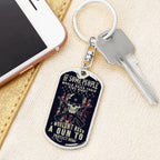 Graphic Patriotic Keychain - Protect the Kids