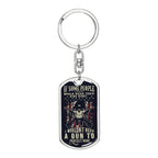 Graphic Patriotic Keychain - Protect the Kids