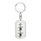 Basketball Personalized Engraved Dog Tag Keychain