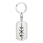 Drumsticks Personalized Engraved Dog Tag Keychain