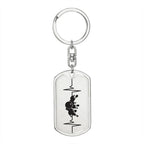 Bowling Personalized Engraved Dog Tag Keychain