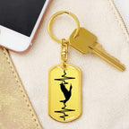Duck Personalized Engraved Dog Tag Keychain