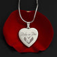 Gift for Biker - Ride or Die - Engraved Heart Necklace - Mallard Moon Gift Shop