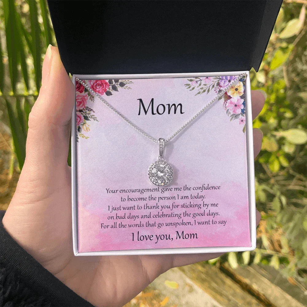 Gift for Mom CZ Pendant Necklace