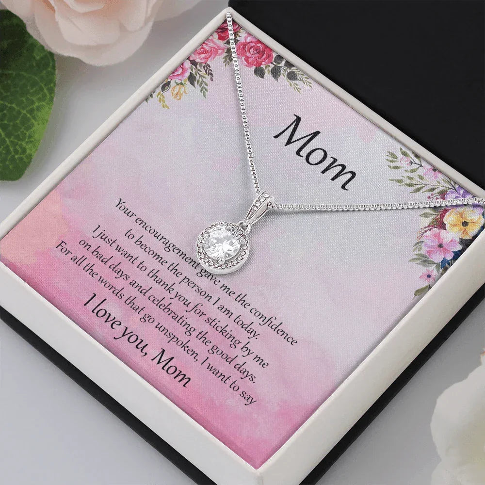 Gift for Mom CZ Pendant Necklace