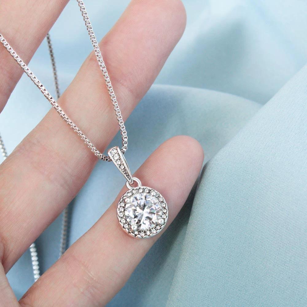 Gift for Mom CZ Pendant Necklace