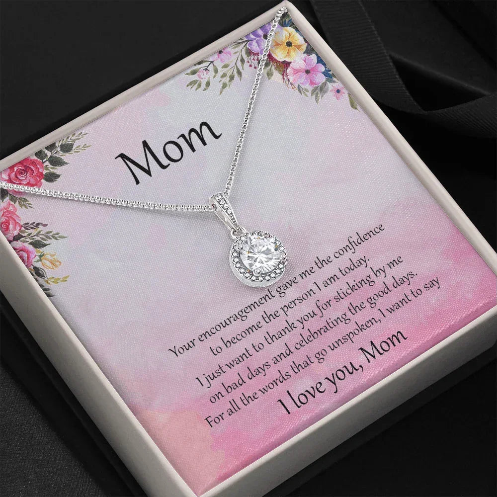 Gift for Mom CZ Pendant Necklace