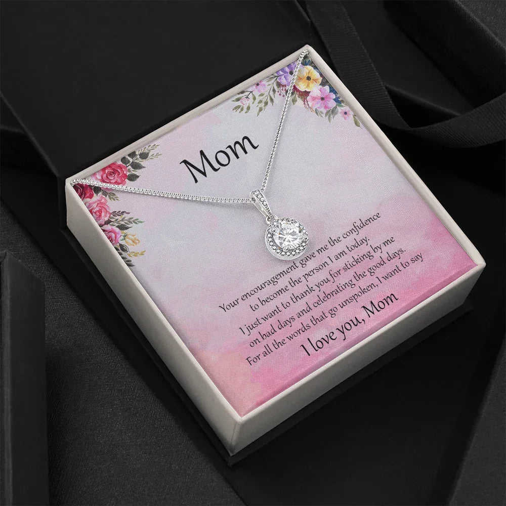 Gift for Mom CZ Pendant Necklace