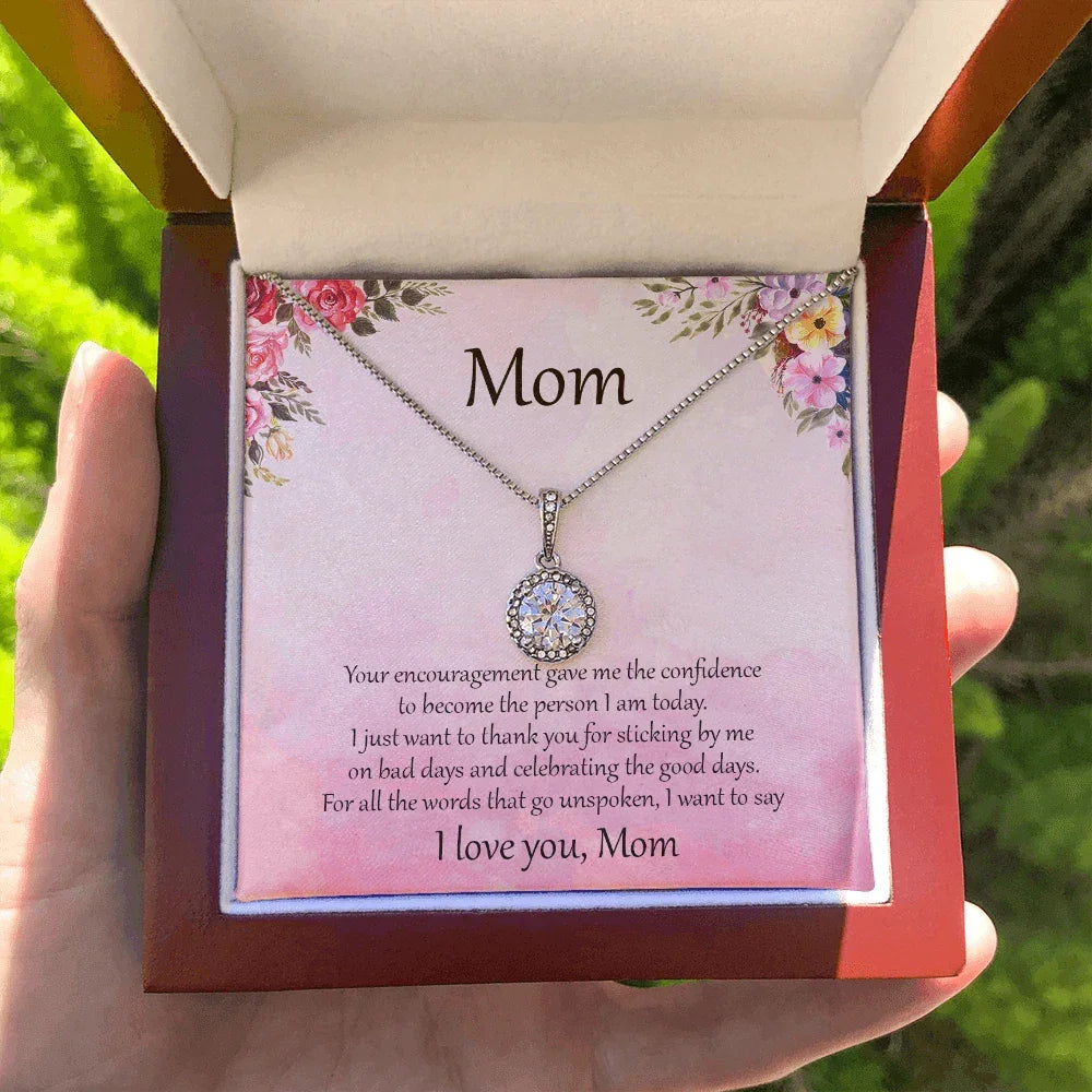 Gift for Mom CZ Pendant Necklace