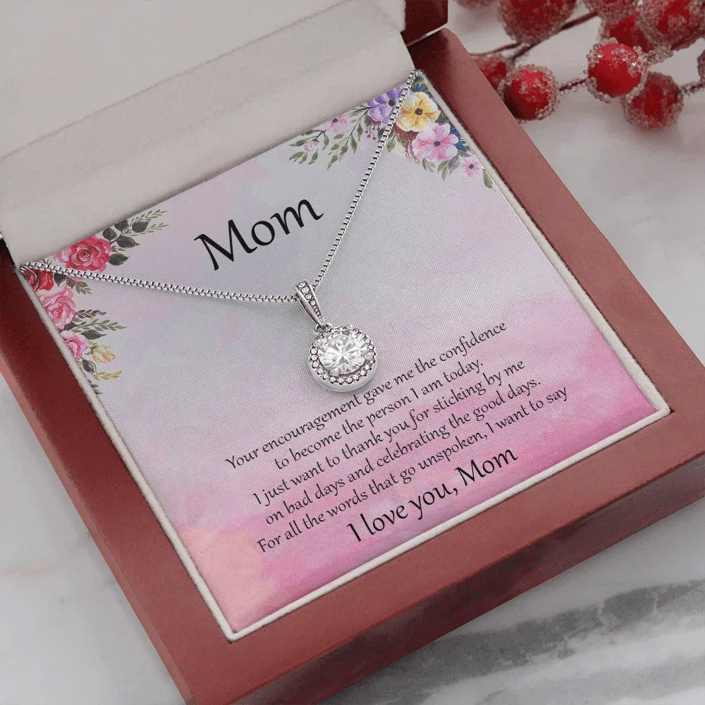 Gift for Mom CZ Pendant Necklace