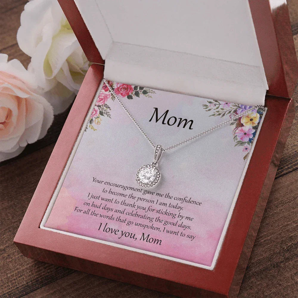 Gift for Mom CZ Pendant Necklace