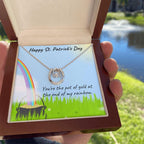 Happy St. Patrick's Day Gift - Pot of Gold - Lucky in Love Necklace