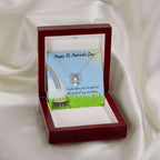 Happy St. Patrick's Day Gift - Pot of Gold - Lucky in Love Necklace