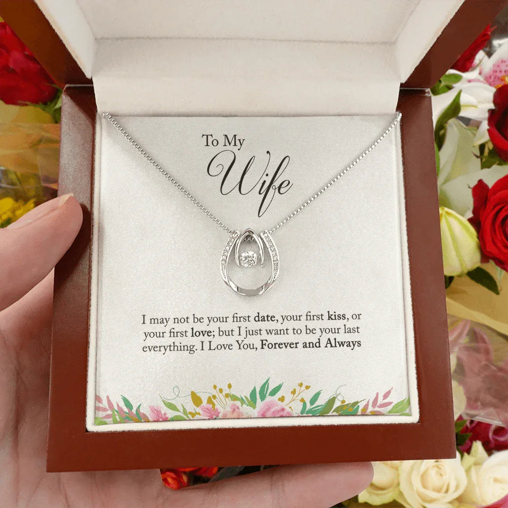 To My Wife Necklace Message Card Gift Box