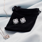 Anniversary Gift for Wife from a Hunter Husband CZ Necklace and Earring Set