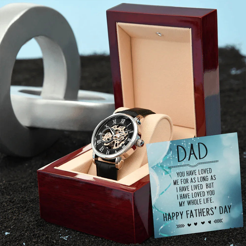 Happy Father's Day Gift Openwork Watch