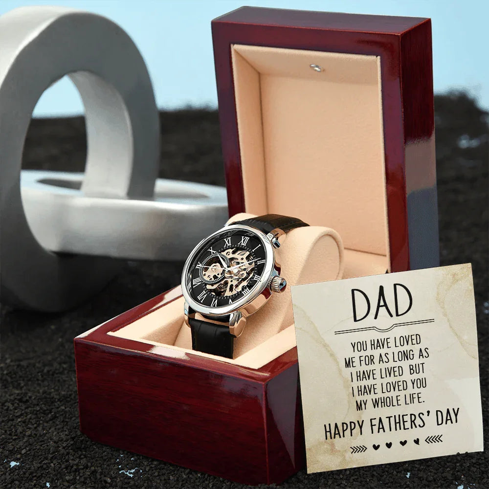 Father's Day Gift for Dad Openwork Watch