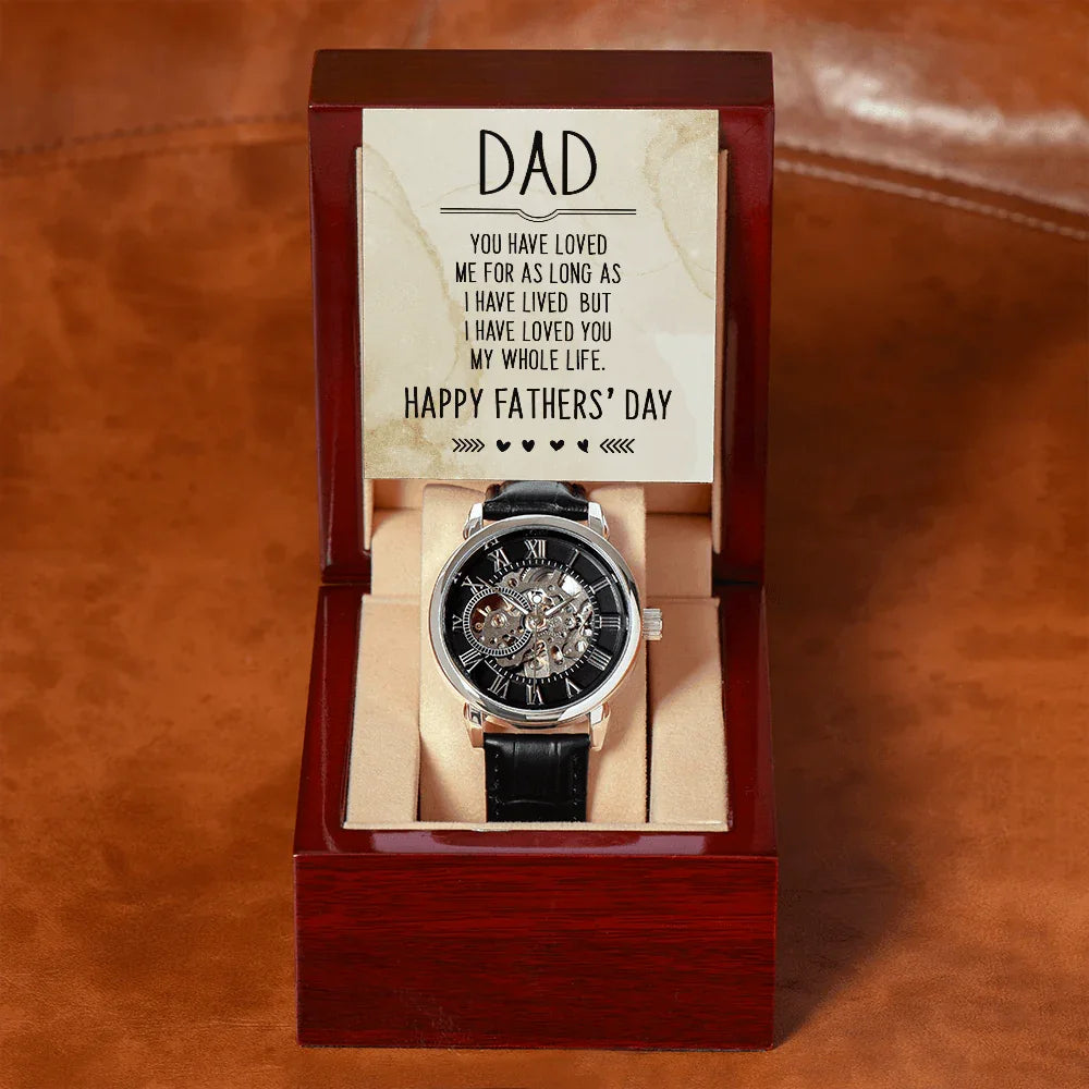 Father's Day Gift for Dad Openwork Watch