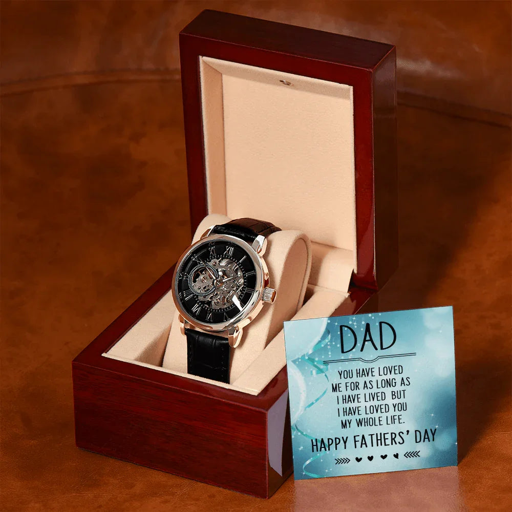 Happy Father's Day Gift Openwork Watch
