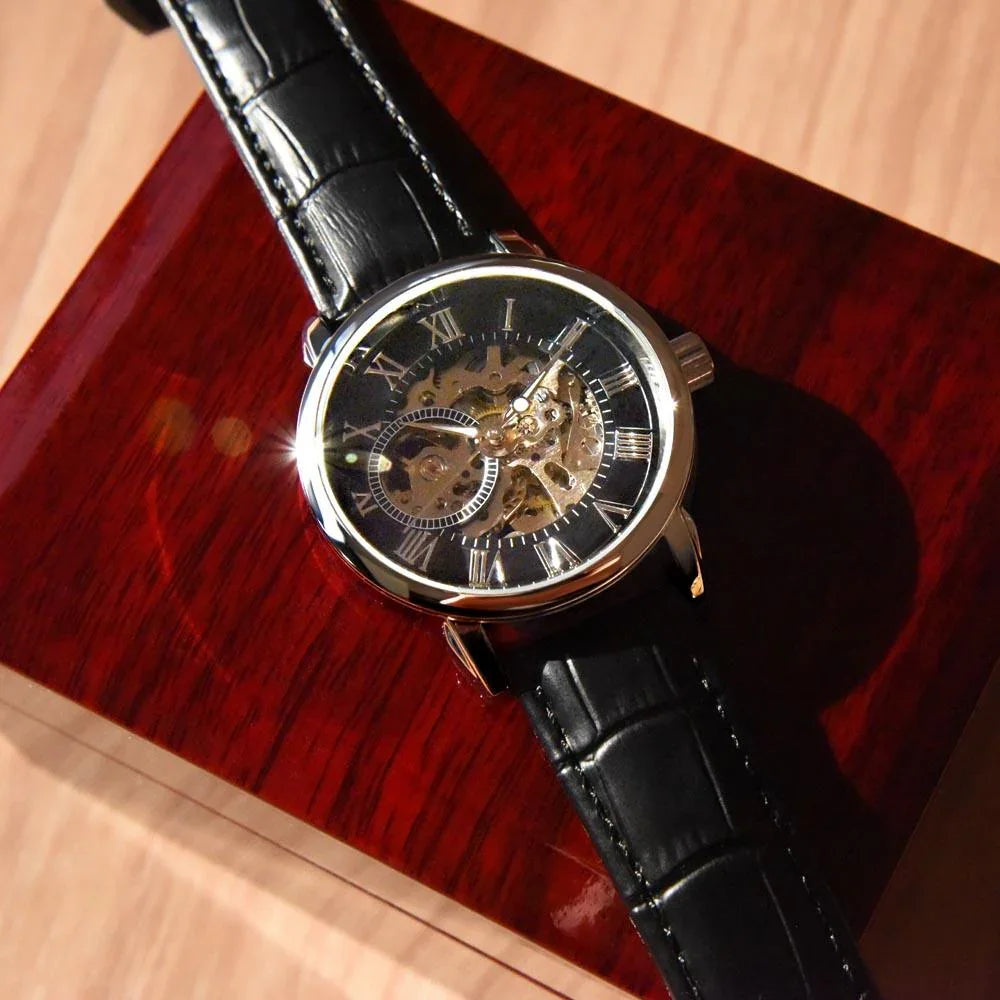 Happy Father's Day Gift Openwork Watch