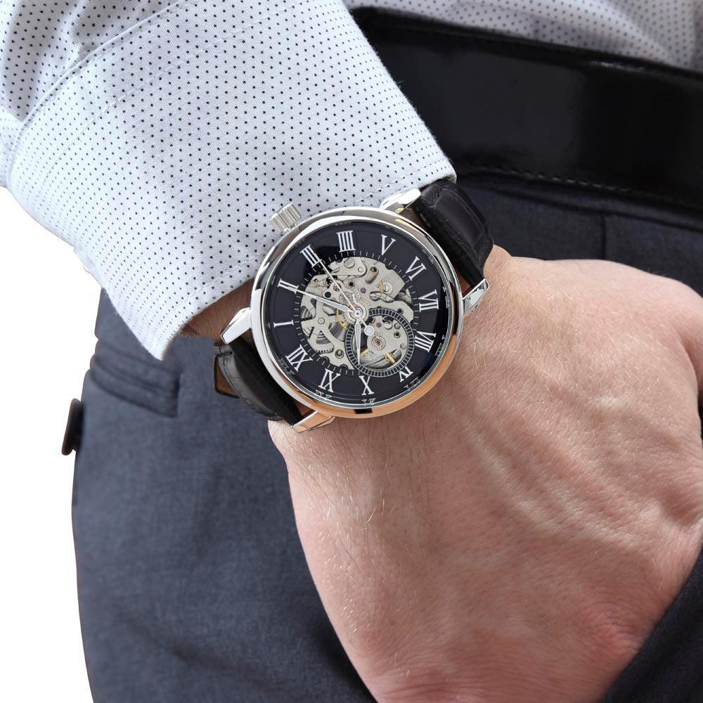 Happy Father's Day Gift Openwork Watch