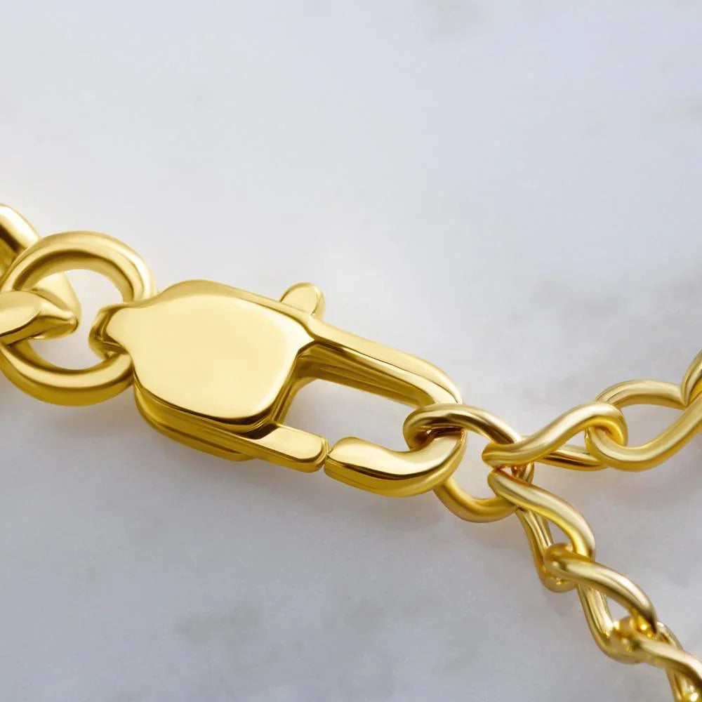 Son Graduation Congratulations from Mom and Dad Chain Link Necklace