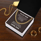 Gift For Son From Dad Cuban Chain Link Necklace