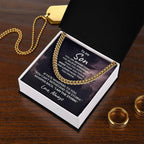 To My Son - I Am the Storm - Cuban Chain Link Necklace