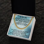 Son Graduation Cuban Link Chain Necklace Congratulations Mom and Dad