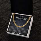 To My Husband - Love You Endlessly - Cuban Link Chain Necklace