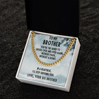 Brother Gift from Big Brother Cuban Link Chain Necklace