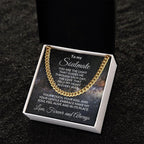 To My Soulmate - Chain Necklace with Romantic Message Card and Gift Box