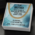 Brother Gift from Little Brother Cuban Link Chain Necklace