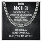 Gift for Little Brother Cuban Link Chain Necklace
