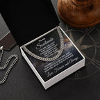 To My Soulmate - Chain Necklace with Romantic Message Card and Gift Box