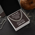 Gift For Son From Dad Cuban Chain Link Necklace