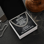 Gift for Brother Adjustable Cuban Link Chain Necklace