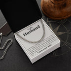 To My Husband - My Armor - Cuban Link Chain Necklace