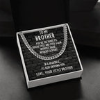 Brother Gift from Little Brother Cuban Link Chain Necklace