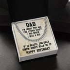 Dad Birthday Funny Cuban Link Chain Necklace